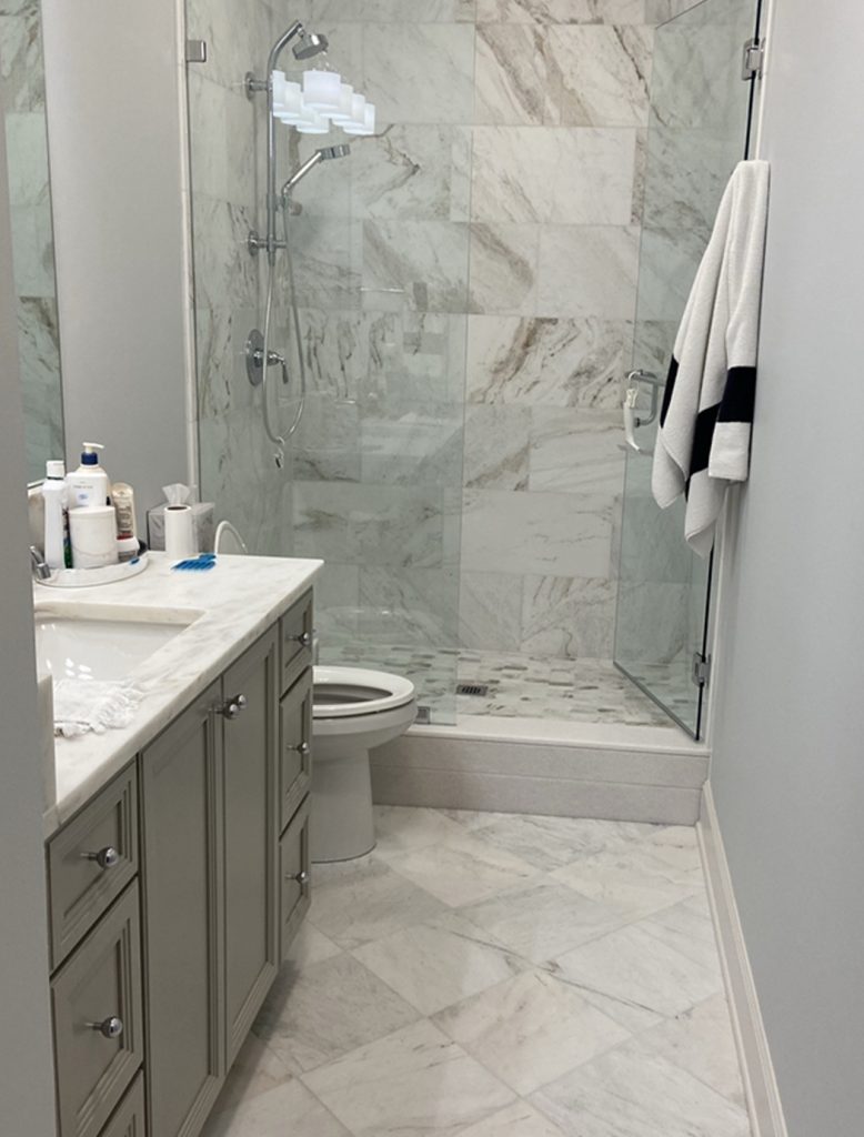 marble shower bath